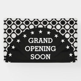 Punkte & Plätze & Sterne / Schwarz-weiß + Ihre Ide Banner