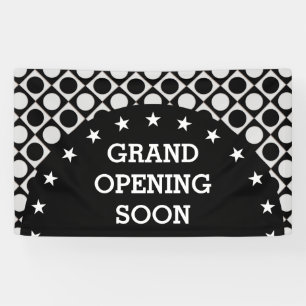 Punkte & Plätze & Sterne / Schwarz-weiß + Ihre Ide Banner