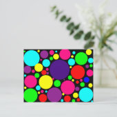 Punkte Postkarte (Stehend Vorderseite)