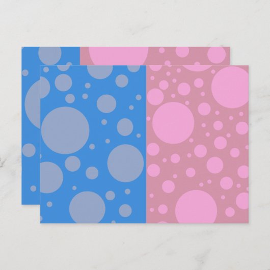 Punkte Postkarte (Vorne/Hinten)