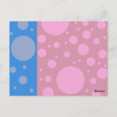 Punkte Postkarte (Rückseite)