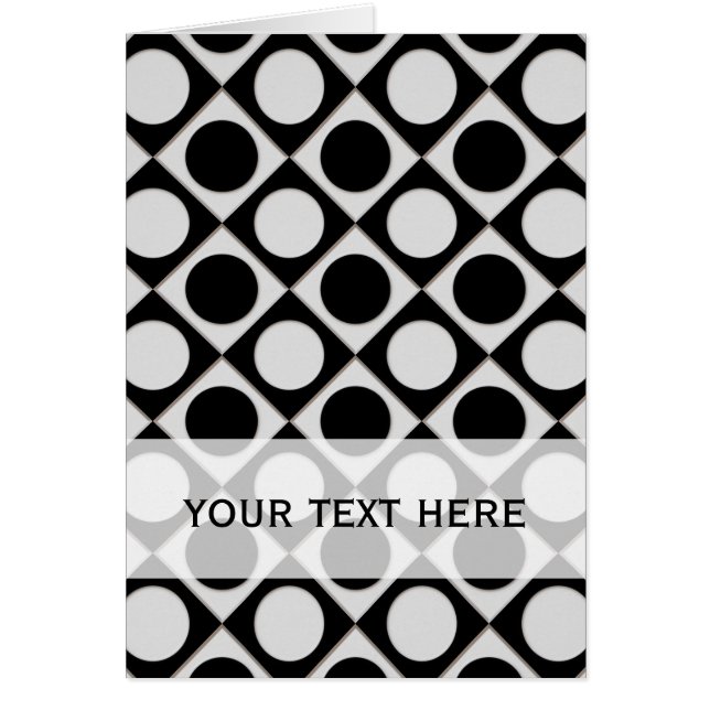 Punkte & Quadrate / Schwarz-weiß + Ihre Ideen (Vorne)