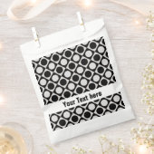 Punkte & Quadrate / Schwarz-weiß + Ihre Ideen Geschenktütchen (Ausgeschnitten)