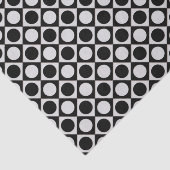 Punkte & Quadrate / Schwarz-weiß + Ihre Ideen Seidenpapier (Ausschnitt)