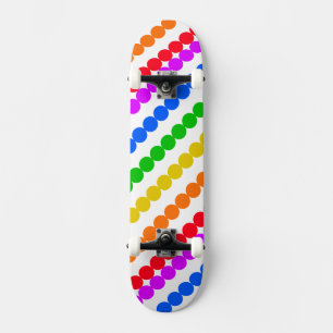 Punkte Rainbow Skateboard