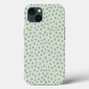 Punkte Sage Grün iPhone 13 Hülle