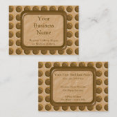Punkte - Schokoladen-Erdnussbutter Visitenkarte (Vorne/Hinten)