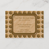 Punkte - Schokoladen-Erdnussbutter Visitenkarte (Rückseite)