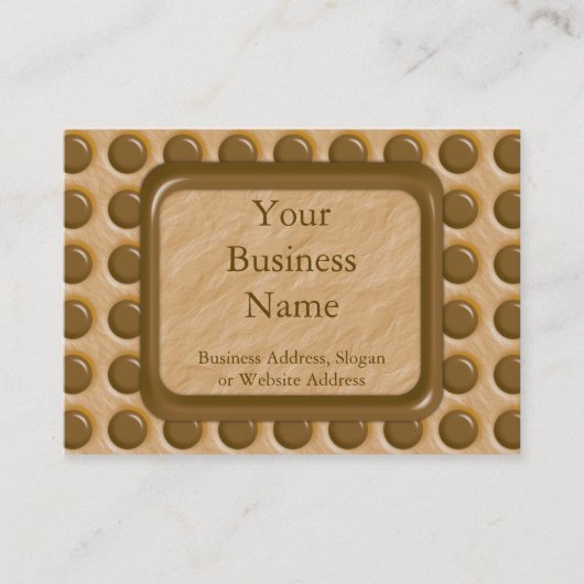 Punkte - Schokoladen-Erdnussbutter Visitenkarte (Vorderseite)