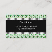 Punkte, schwarz, weiß und grün