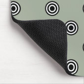 Punkte schwarz & weiß Ziel + Ihr Backgr. Idee Mousepad (Ecke)