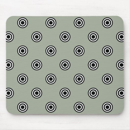 Punkte schwarz & weiß Ziel + Ihr Backgr. Idee Mousepad (Vorne)