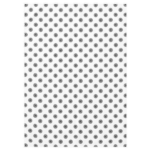 Punkte schwarz & weiß Ziel + Ihr Backgr. Idee Tischdecke (Vorderseite)