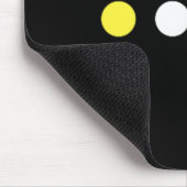 Punkte Subtile Nichtbinäre Flagge Enby-Stolz Trans Mousepad (Ecke)