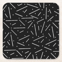 Punkte und Bindestriche auf dem Schwarzen Paper-Un