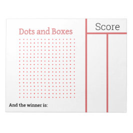 Punkte und Boxen, Stift Notizblock