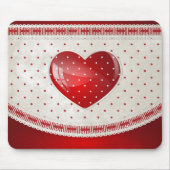 Punkte und Herzen Mousepad (Vorne)