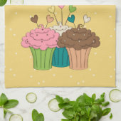 Punkte und kleine Kuchen Handtuch (Gefaltet)