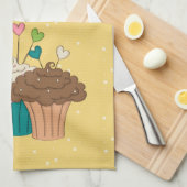 Punkte und kleine Kuchen Handtuch (Viertel Falte)