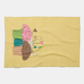 Punkte und kleine Kuchen Handtuch (Horizontal)