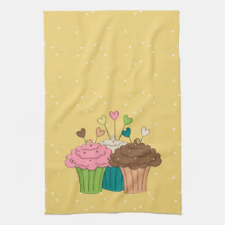 Punkte und kleine Kuchen Handtuch