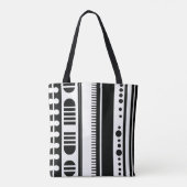 Punkte und Linien Quadrate 4 Tasche (Rückseite)