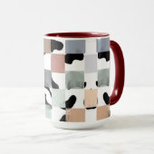 Punkte und Schachbrett Tasse (VorderseiteRechts)