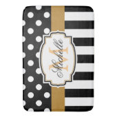 Punkte und Streifen Badematte (Vorderseite Vertikal)