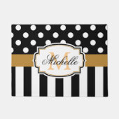 Punkte und Streifen Fußmatte (Vorderseite)