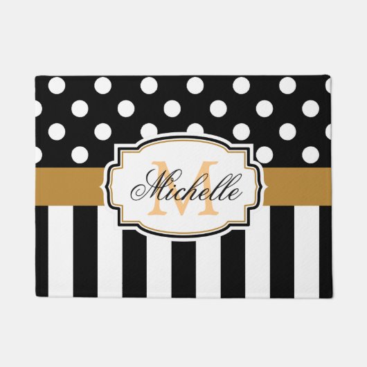 Punkte und Streifen Fußmatte (Vorderseite)