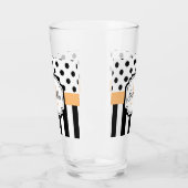 Punkte und Streifen Glas (Links)