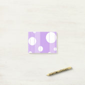 Punkte und Streifen in FairytalePurple Post-it Klebezettel (Auf Schreibtisch)