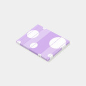 Punkte und Streifen in FairytalePurple Post-it Klebezettel (angewinkelt)