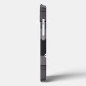 Punkte und Streifen in Grau Case-Mate iPhone Hülle (Rückseite / Links)