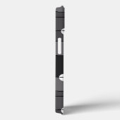 Punkte und Streifen in Grau Case-Mate iPhone Hülle (Rückseite / Rechts)