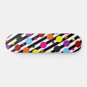 Punkte und Streifen Skateboard (Horizontal)