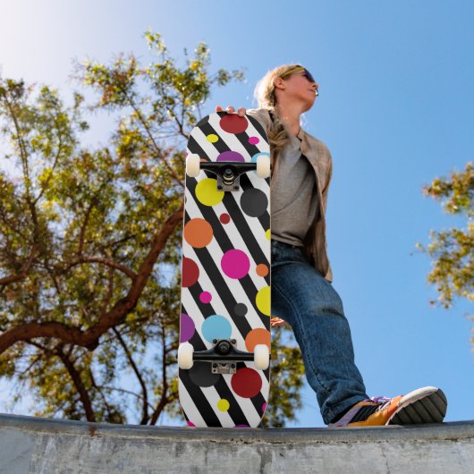 Punkte und Streifen Skateboard (Außenbereich 1)