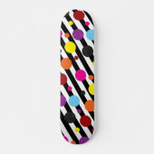 Punkte und Streifen Skateboard (Vorne)