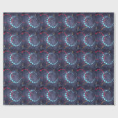 Punkte und Wirbel Geschenkpapier (Flach)
