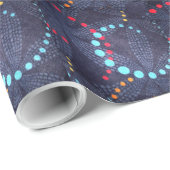 Punkte und Wirbel Geschenkpapier (Rolleneckpunkt)