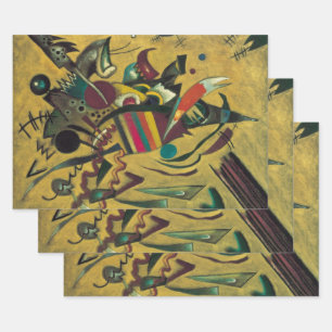 Punkte von Wassily Kandinsky, Vintage Expressionis Geschenkpapier Set