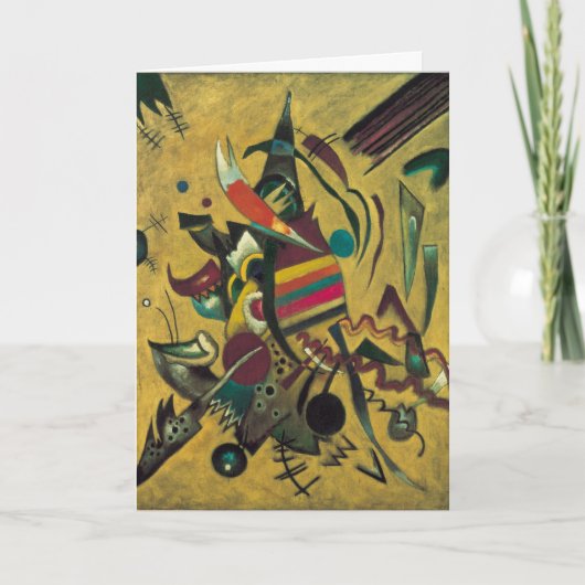 Punkte von Wassily Kandinsky, Vintager Expressioni Karte (Vorderseite)