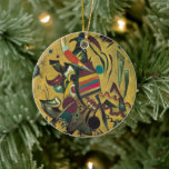 Punkte von Wassily Kandinsky, Vintager Expressioni Keramik Ornament<br><div class="desc">Punkte (1920) von Wassily Kandinsky. Eine Vintage abstrakte Ausdruckskunst künstlerische Malerei mit einer Vielzahl von Farben und geometrischen Formen. Ein sehr südwestlicher Ureinwohner-Amerikanische Ureinwohner-Stammeslook auf dieses Design.</div>