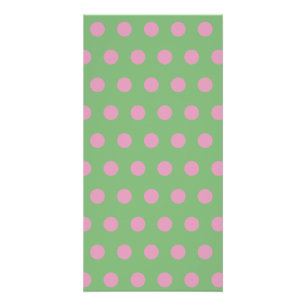 Punkte-Wandposter (Salbeigrün & Pastellrosa) Poster