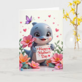 Punkte Wassersfreund Mutter Karte (Gelbe Blume)