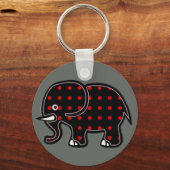 PunkteElefant Schlüsselanhänger (Vorderseite)