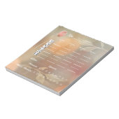 Punktekarte für Bunco-Punktekarte - Elegante Blume Notizblock (Rotiert)