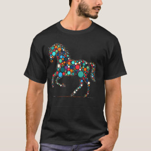 Punktetag 2024 Buntes Punktpferd für Pferdeliebhab T-Shirt