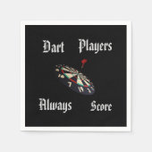 Punktewertung, Funny Darts Players Serviette (Vorderseite)