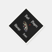 Punktewertung, Funny Darts Players Serviette (Ecke)